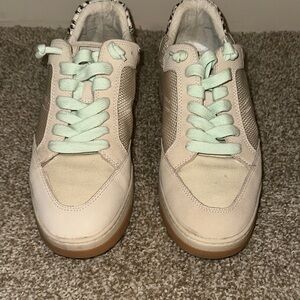 Dolce Vita Silver and Leopard Sneakers